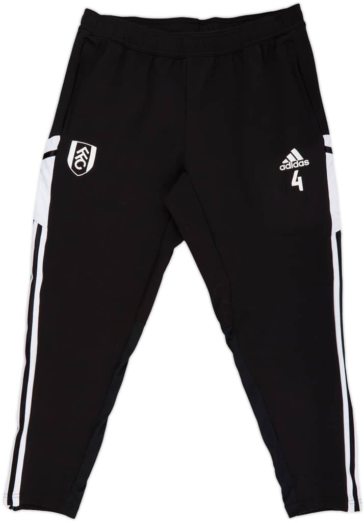 2021-22 Fulham Player Issue adidas Track Pants/Bottoms #4 - 9/10 - (XL)