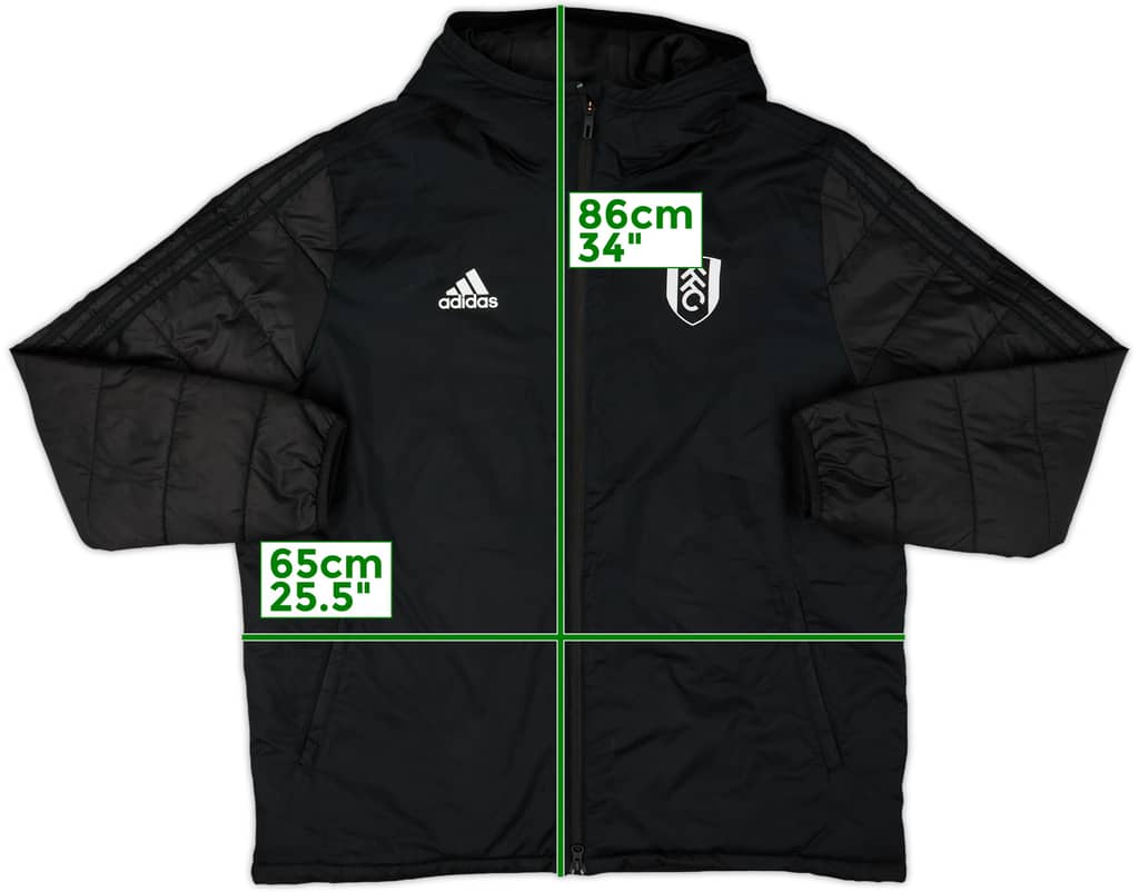 2019-20 Fulham adidas Padded Bench Coat - 9/10 - (XL)