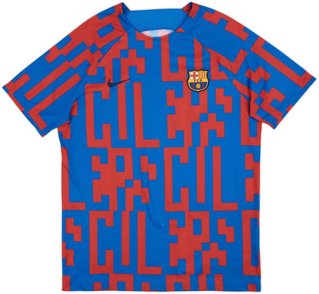 2022-23 Barcelona Nike Training Shirt - 8/10 - (L)