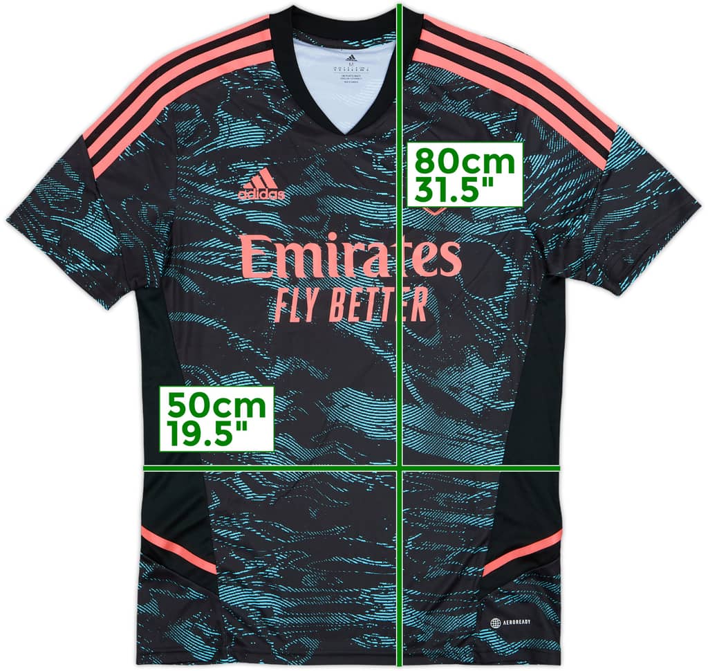 2022-23 Arsenal adidas Training Shirt - 10/10 - (M)