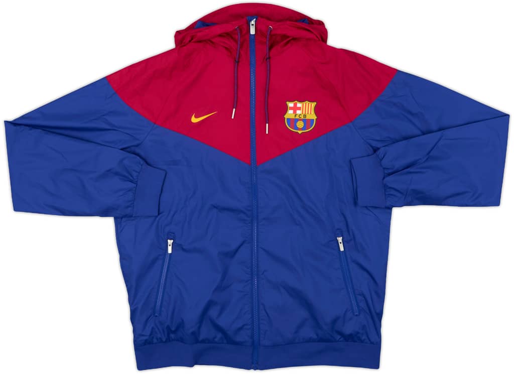 2018-19 Barcelona Nike Hooded Track Jacket - 7/10 - (M)