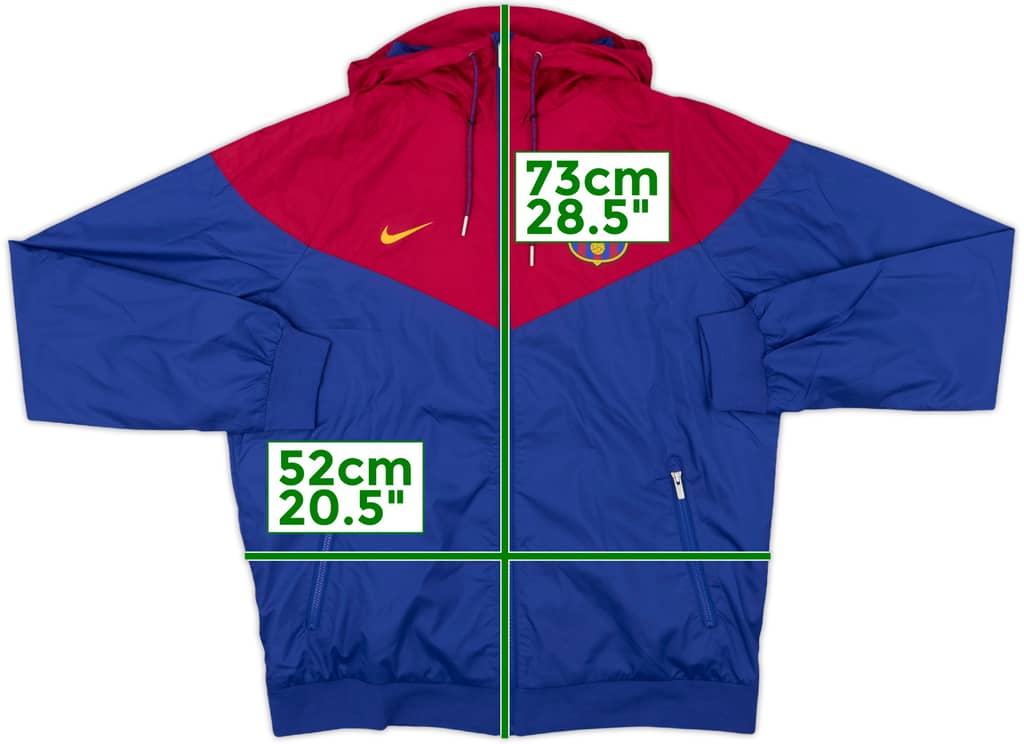 2018-19 Barcelona Nike Hooded Track Jacket - 7/10 - (M)