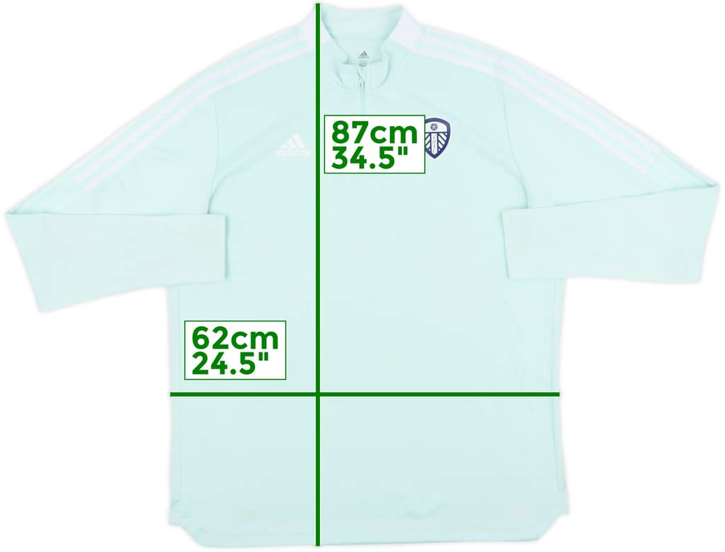 2021-22 Leeds adidas 1/4 Zip Drill Top - 7/10 - (XXL)