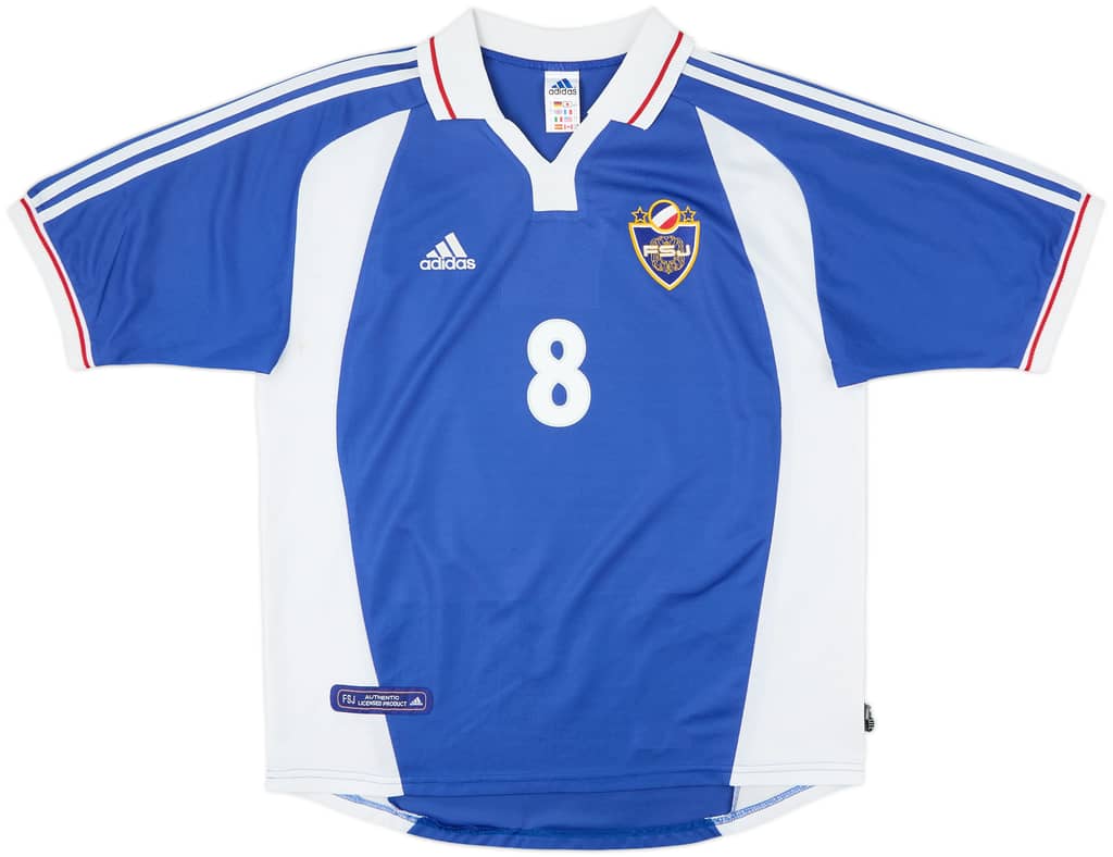 2000-01 Yugoslavia Home Shirt Mijatovic #8 - 8/10 - (L)
