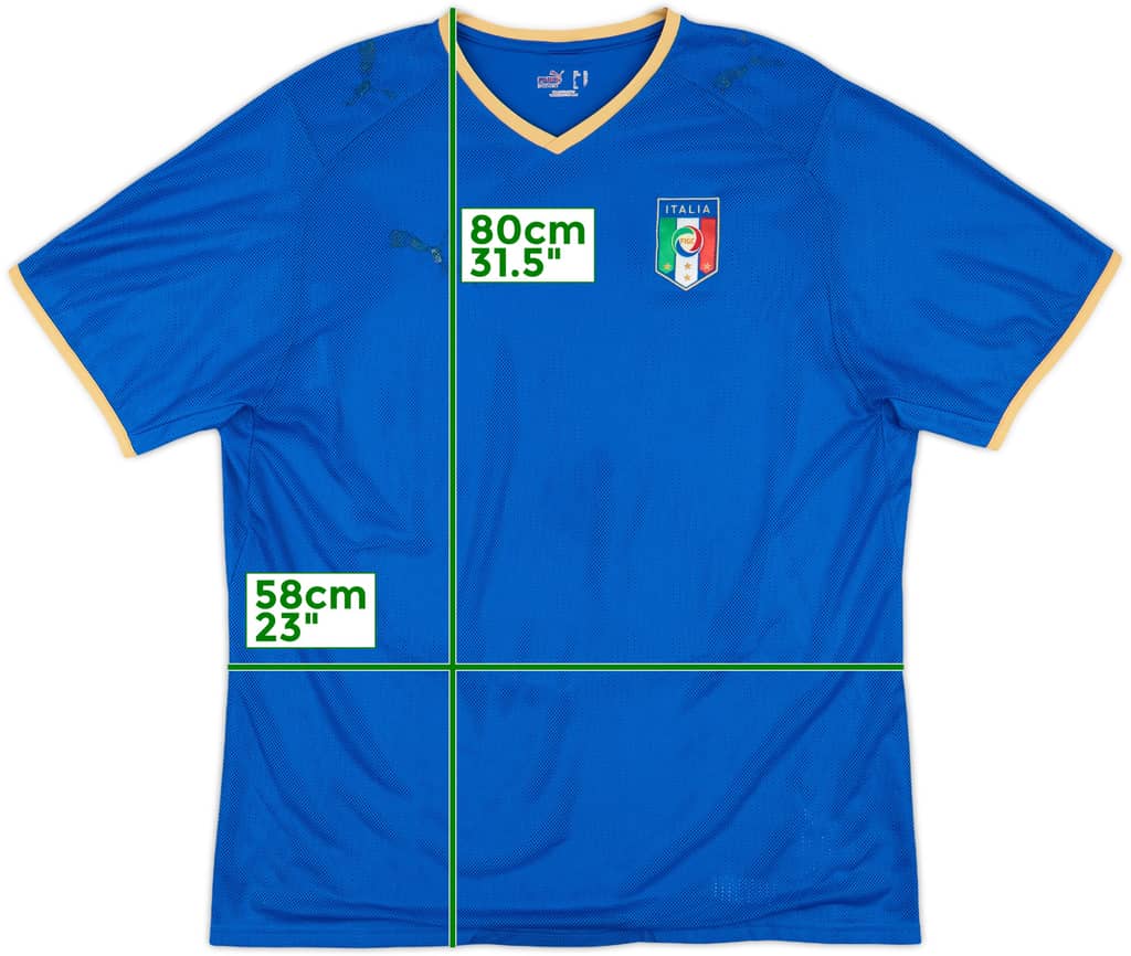 2007-08 Italy Home Shirt - 4/10 - (XL)