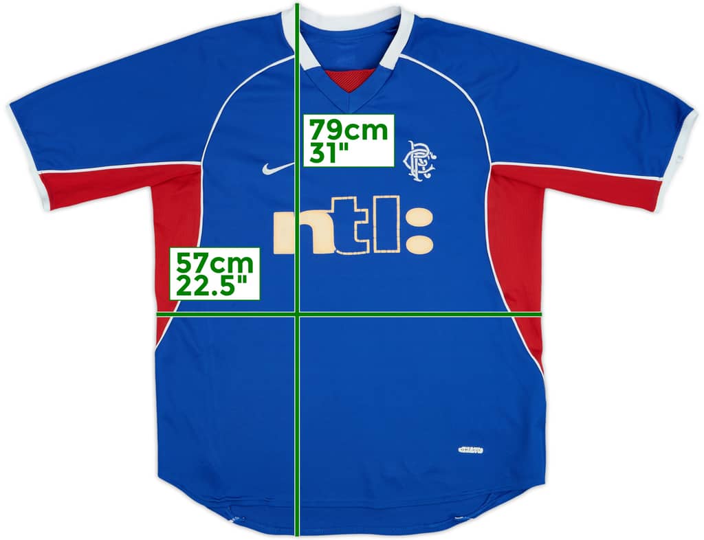 2001-02 Rangers Home Shirt - 6/10 - (L)