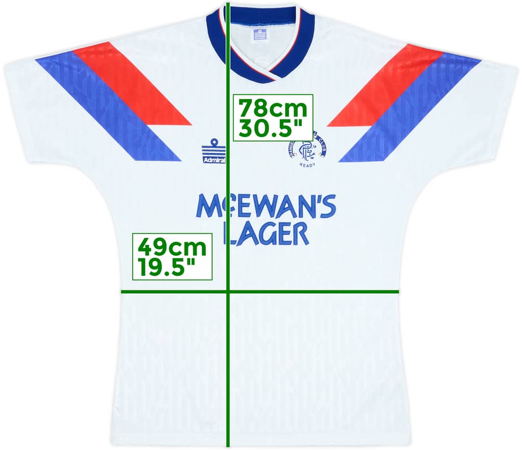 1990-92 Rangers Away Shirt - 8/10 - (M)