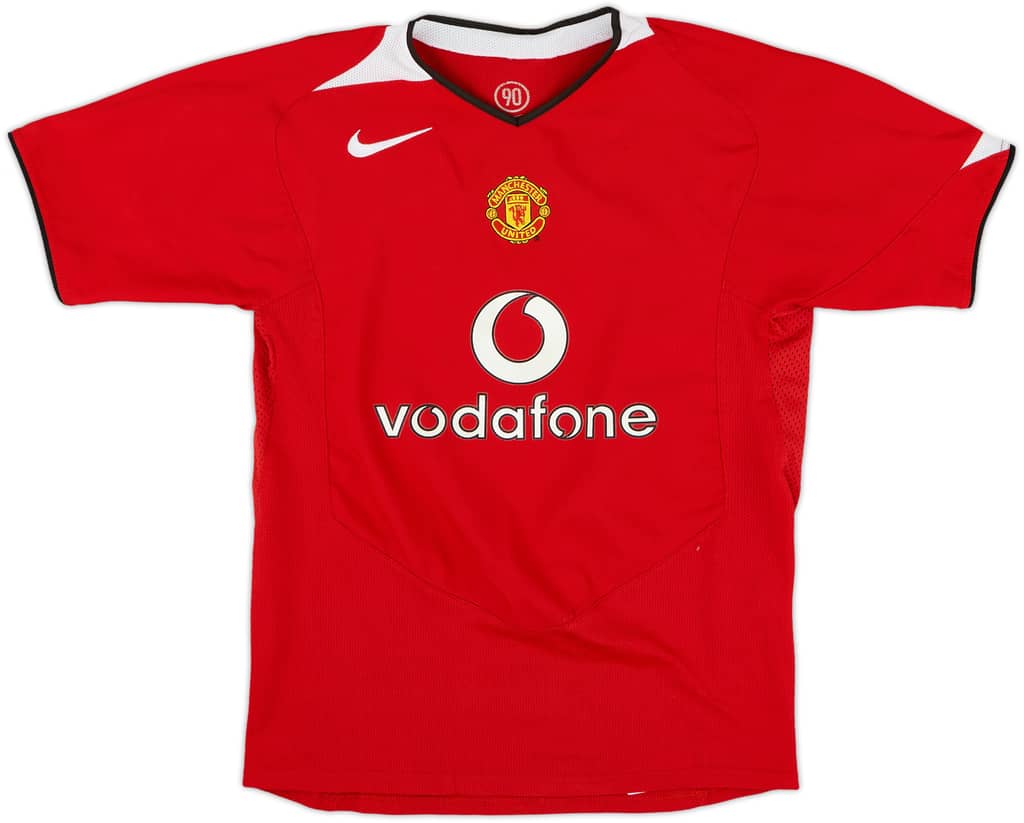 2004-06 Manchester United Home Shirt - 8/10 - (L.Boys)