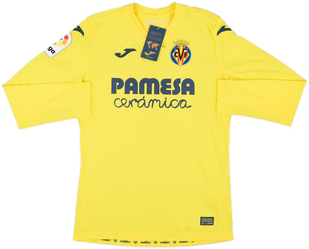 2020-21 Villarreal Home L/S Shirt (S)