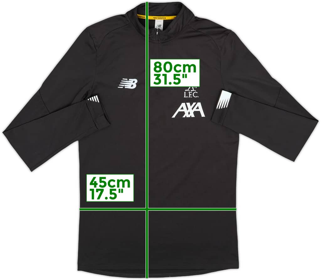 2019-20 Liverpool New Balance 1/4 Zip Drill Top - 8/10 - (S)