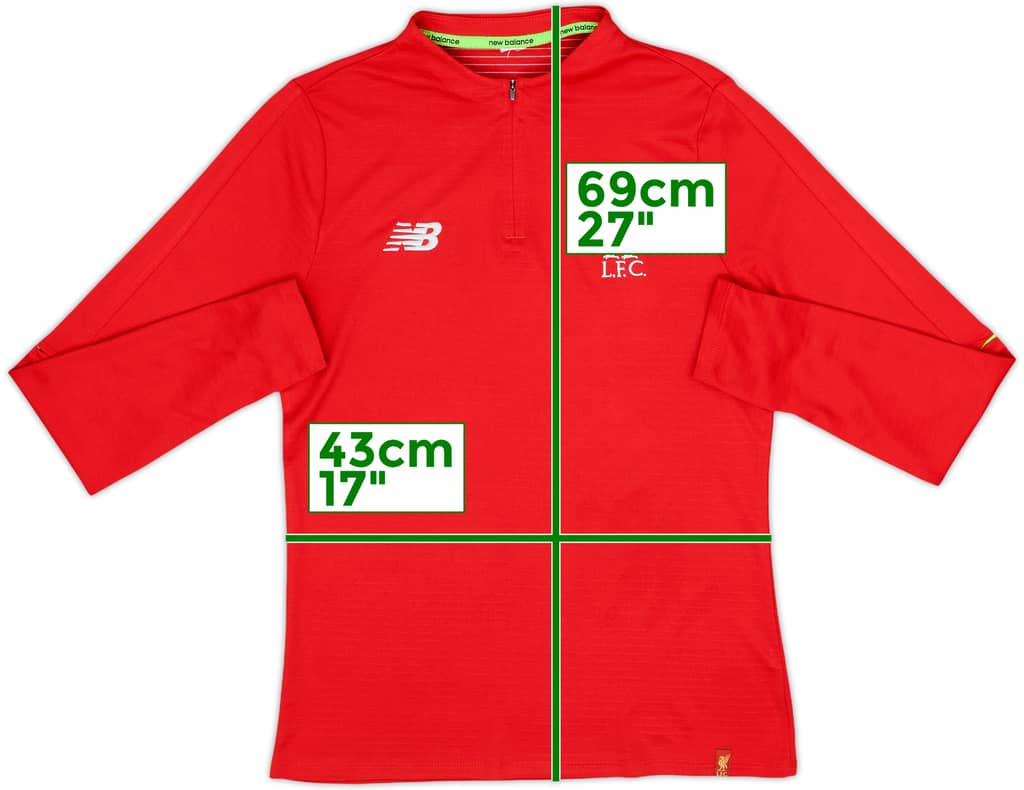 2018-19 Liverpool New Balance 1/4 Zip Drill Top - 8/10 - (L.Boys)