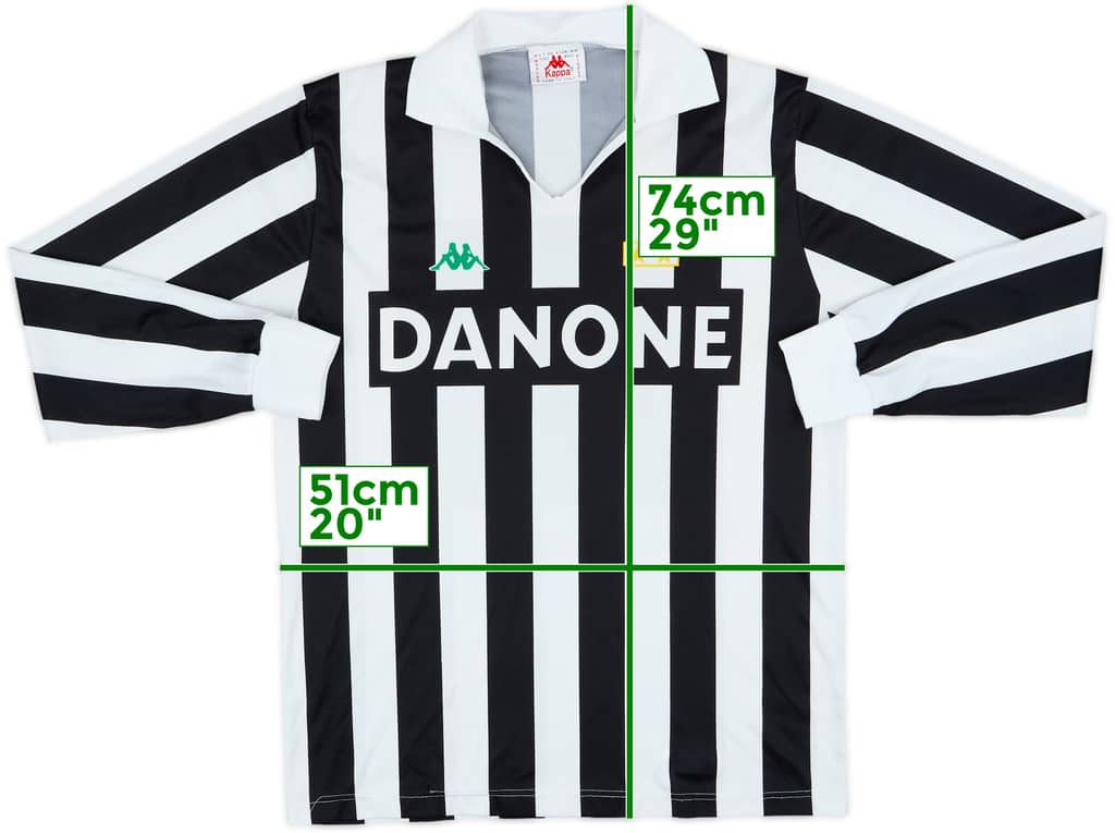 1992-94 Juventus Basic Home L/S Shirt - 6/10 - (L)