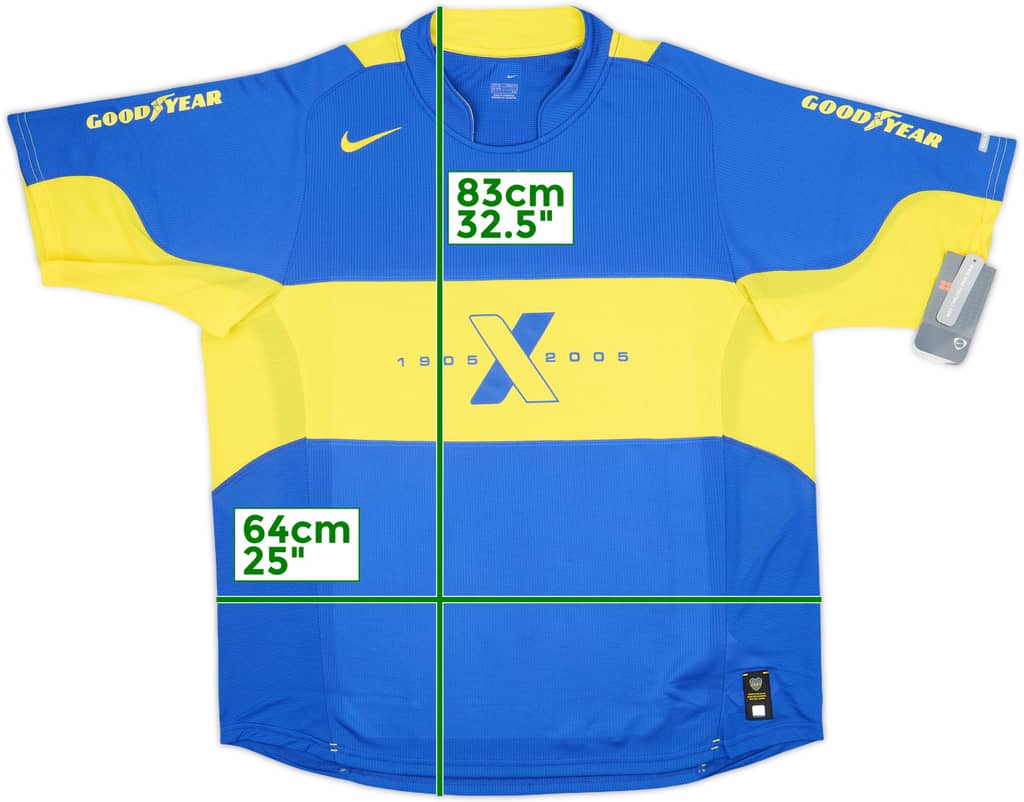 2005 Boca Juniors Home Shirt (XXL)