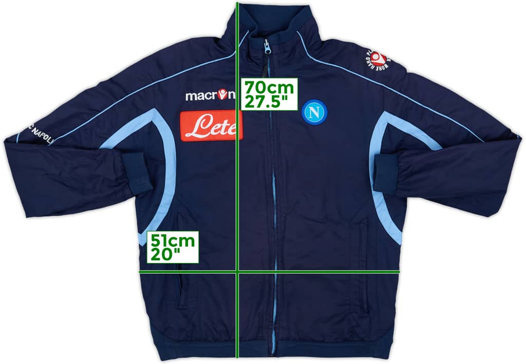 2010-11 Napoli Macron Track Jacket - 8/10 - (S)