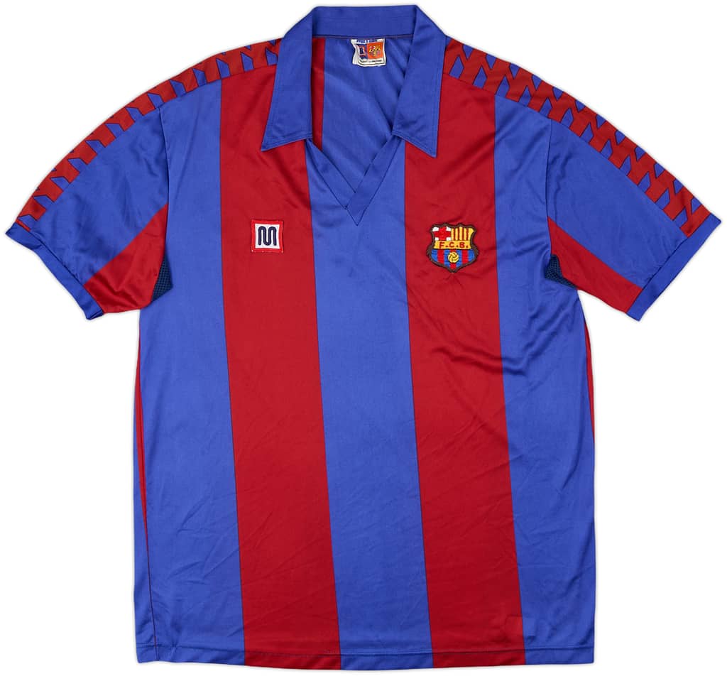 1984-89 Barcelona Home Shirt - 10/10 - (L)