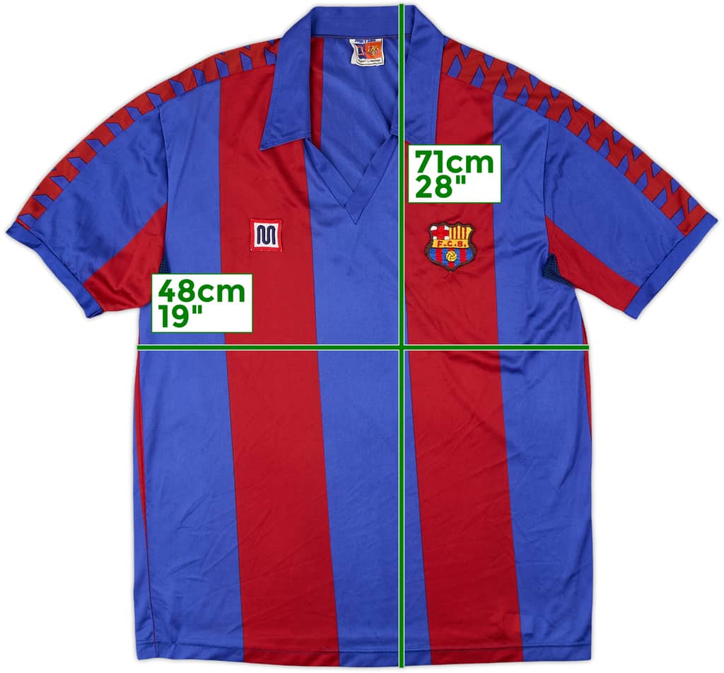 1984-89 Barcelona Home Shirt - 10/10 - (L)