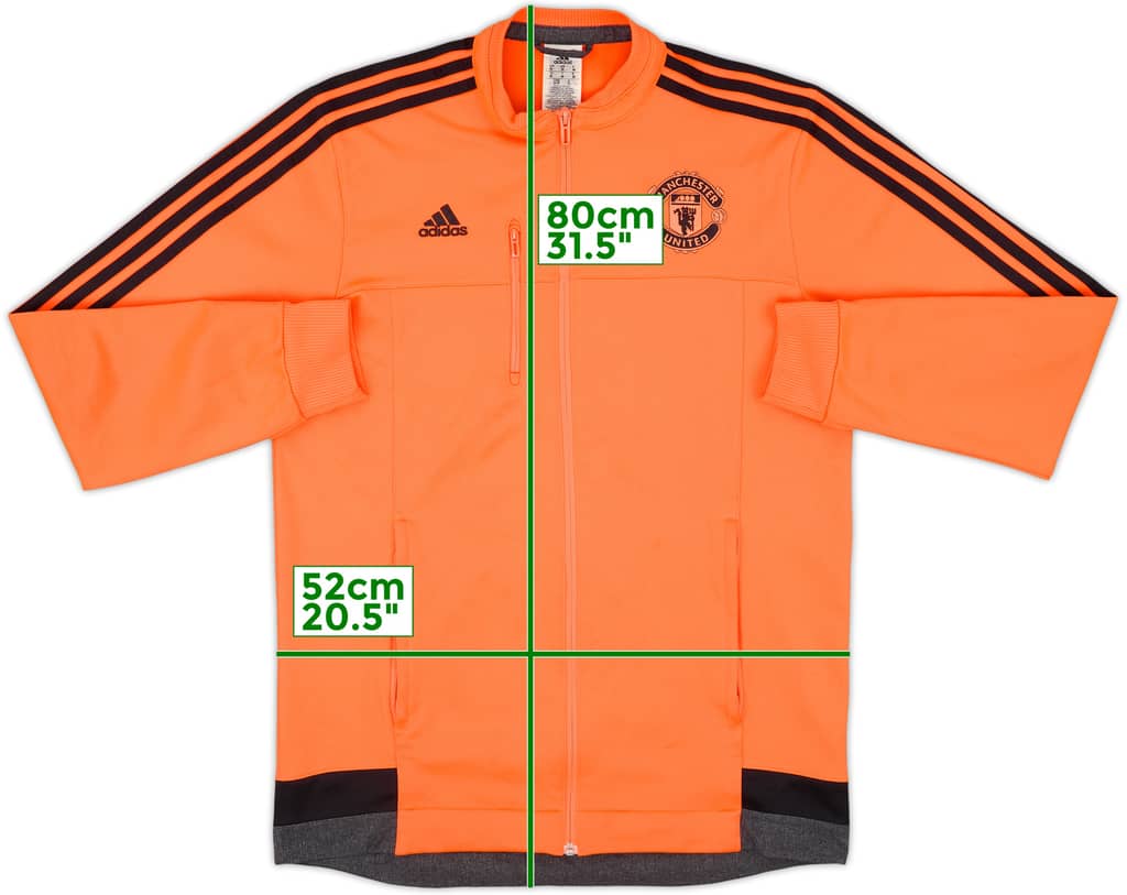 2015-16 Manchester United adidas Track Jacket - 9/10 - (M)