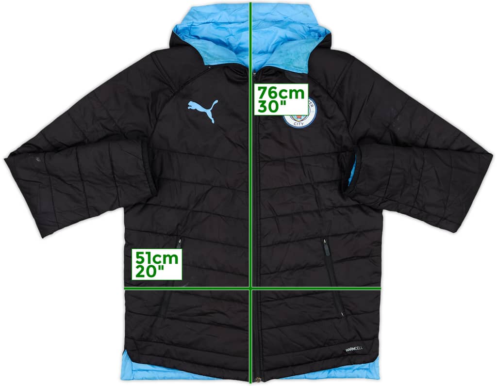 2019-20 Manchester City Puma Padded Bench Coat - 8/10 - (S)