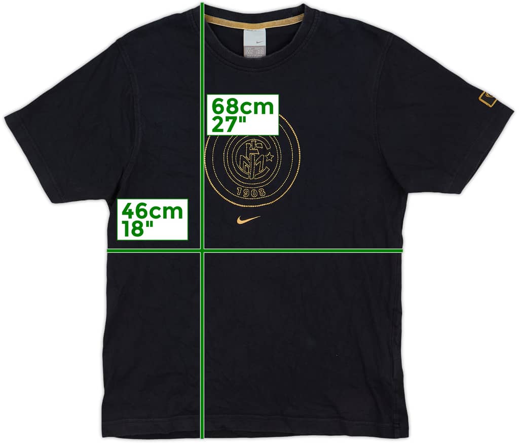 2005-06 Inter Milan Nike Cotton Tee - 10/10 - (M)