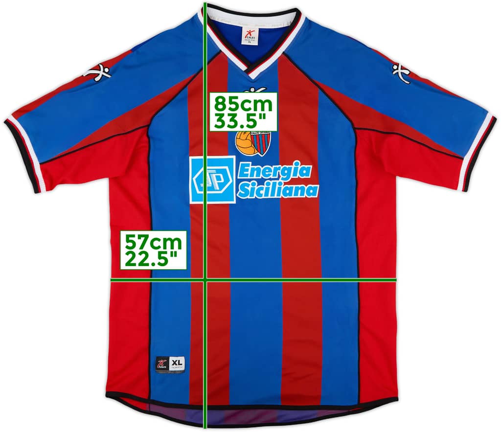 2002-03 Catania Home Shirt - 9/10 - (XL)