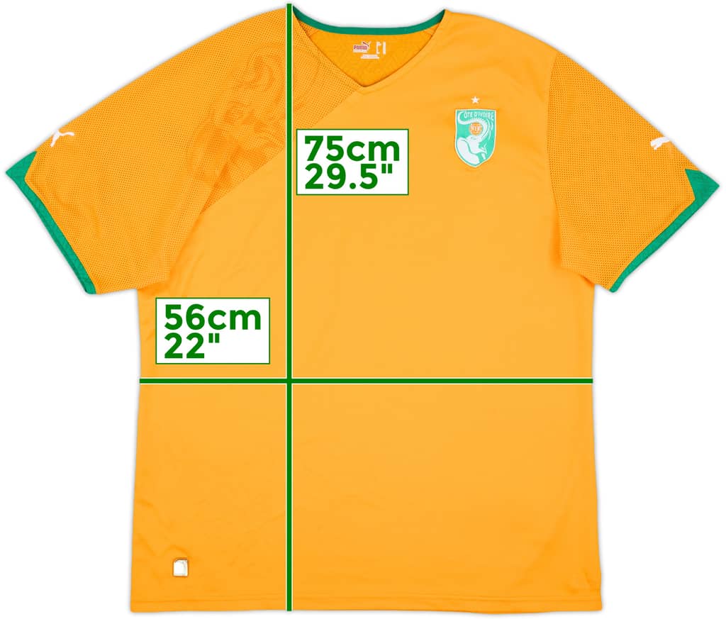 2010-11 Ivory Coast Home Shirt - 9/10 - (XL)