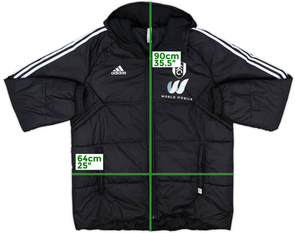 2022-23 Fulham adidas Padded Bench Coat - 10/10 - (XL)