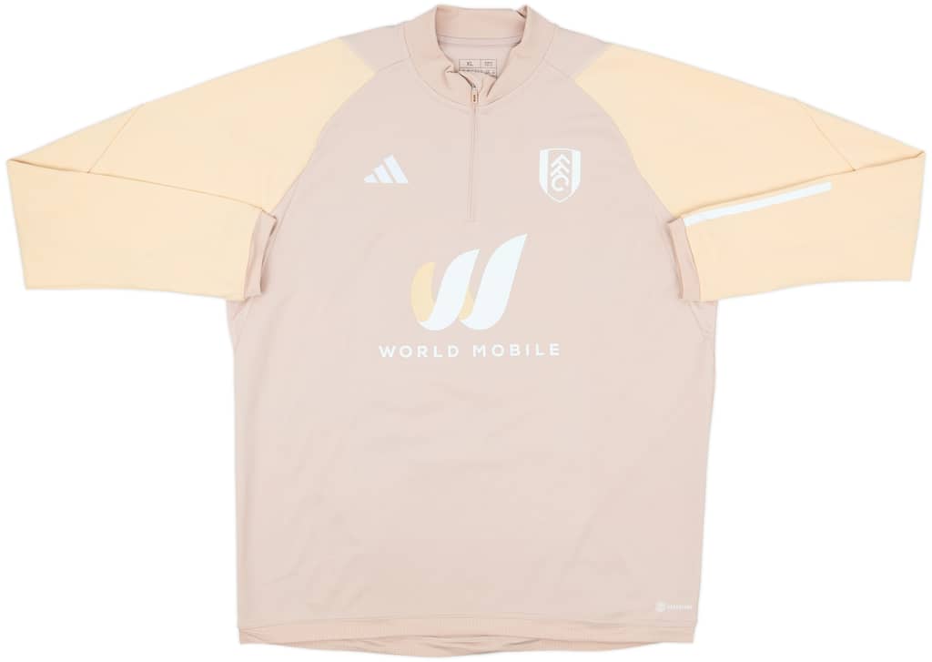 2022-23 Fulham adidas 1/4 Zip Drill Top - 9/10 - (XL)