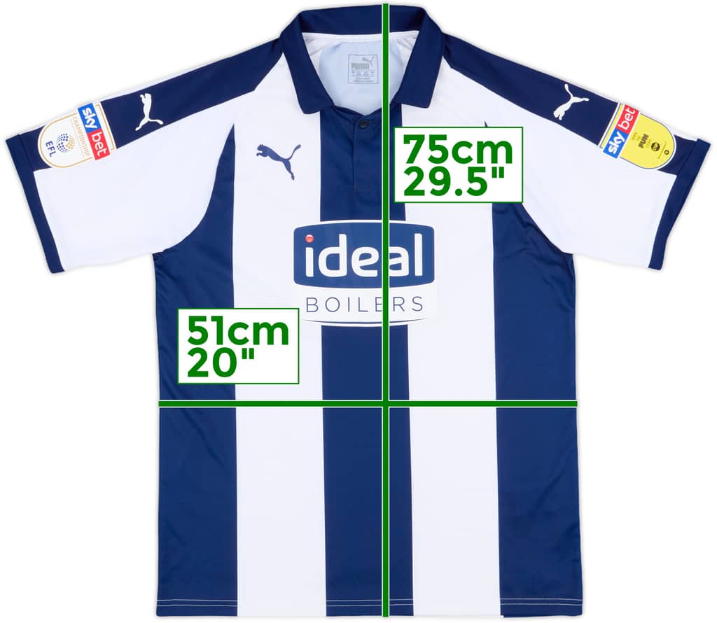 2018-19 West Brom Home Shirt - 8/10 - (L)