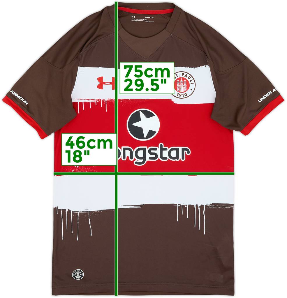 2017-18 St Pauli Home Shirt - 8/10 - (S)