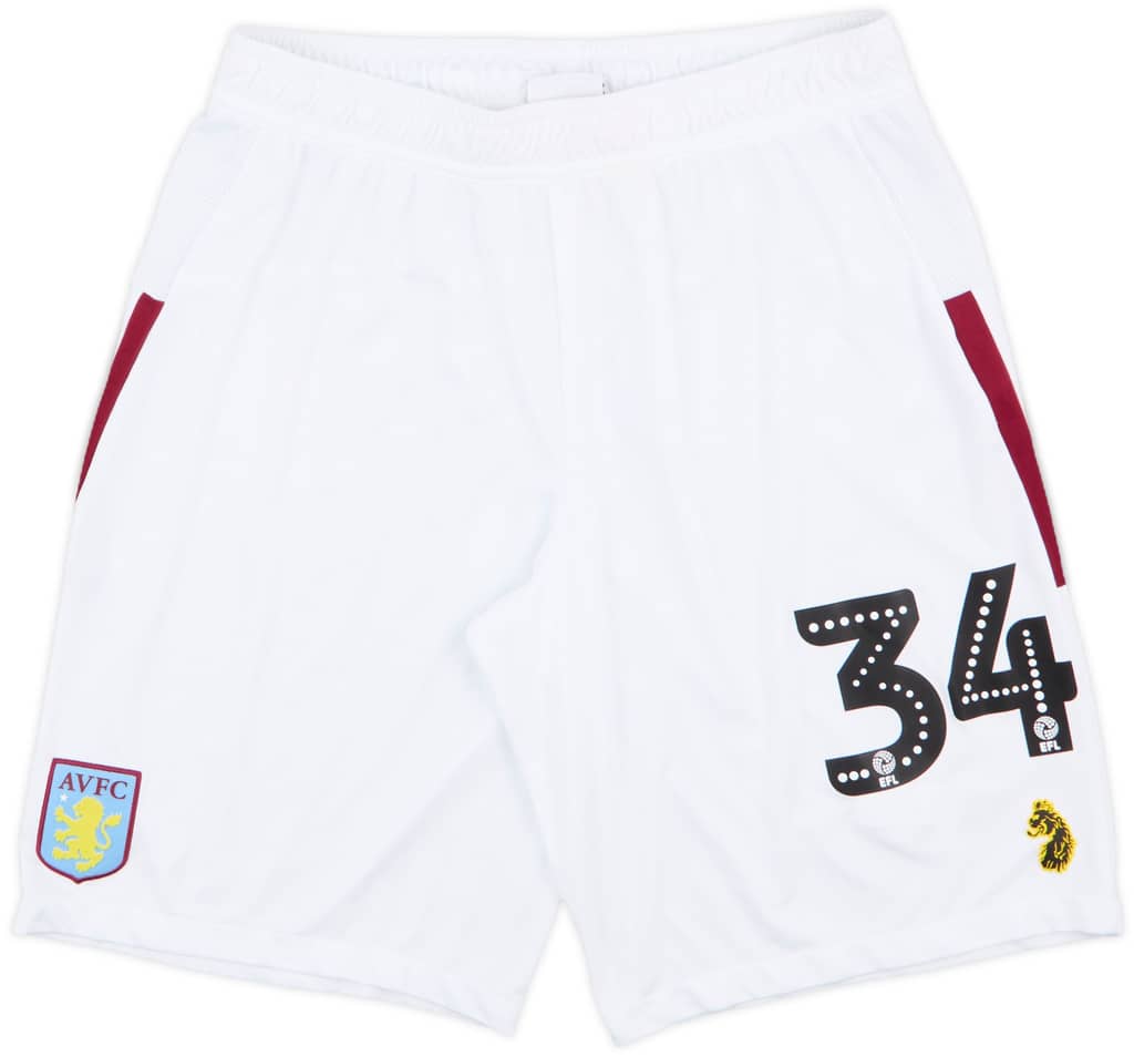 2018-19 Aston Villa Player Issue Away Shorts #34 - 9/10 - (M)