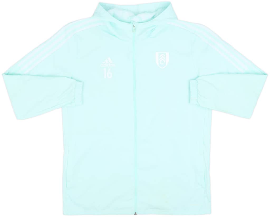 2021-22 Fulham Player Issue adidas Hooded Track Jacket #16 - 7/10 - (L)