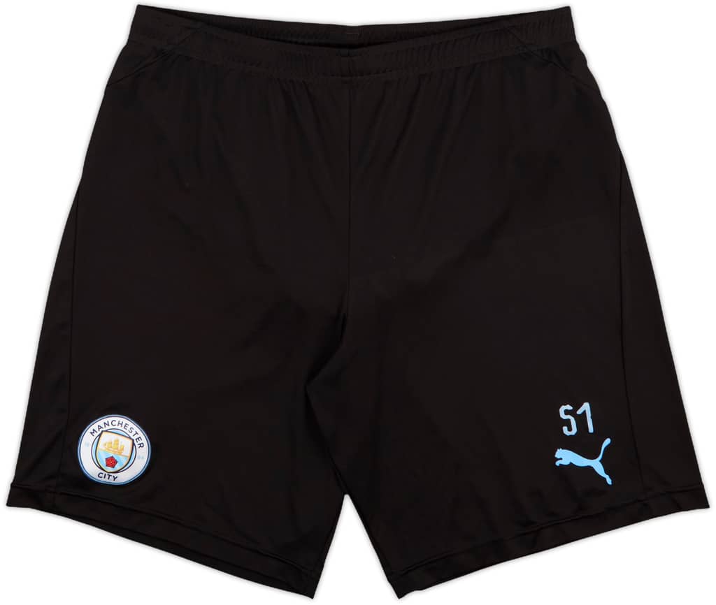 2019-20 Manchester City Player Issue Puma Training Shorts #51 - 9/10 - (L)