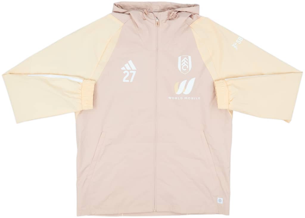 2022-23 Fulham Player Issue adidas Hooded Rain Jacket #27 - 10/10 - (M)