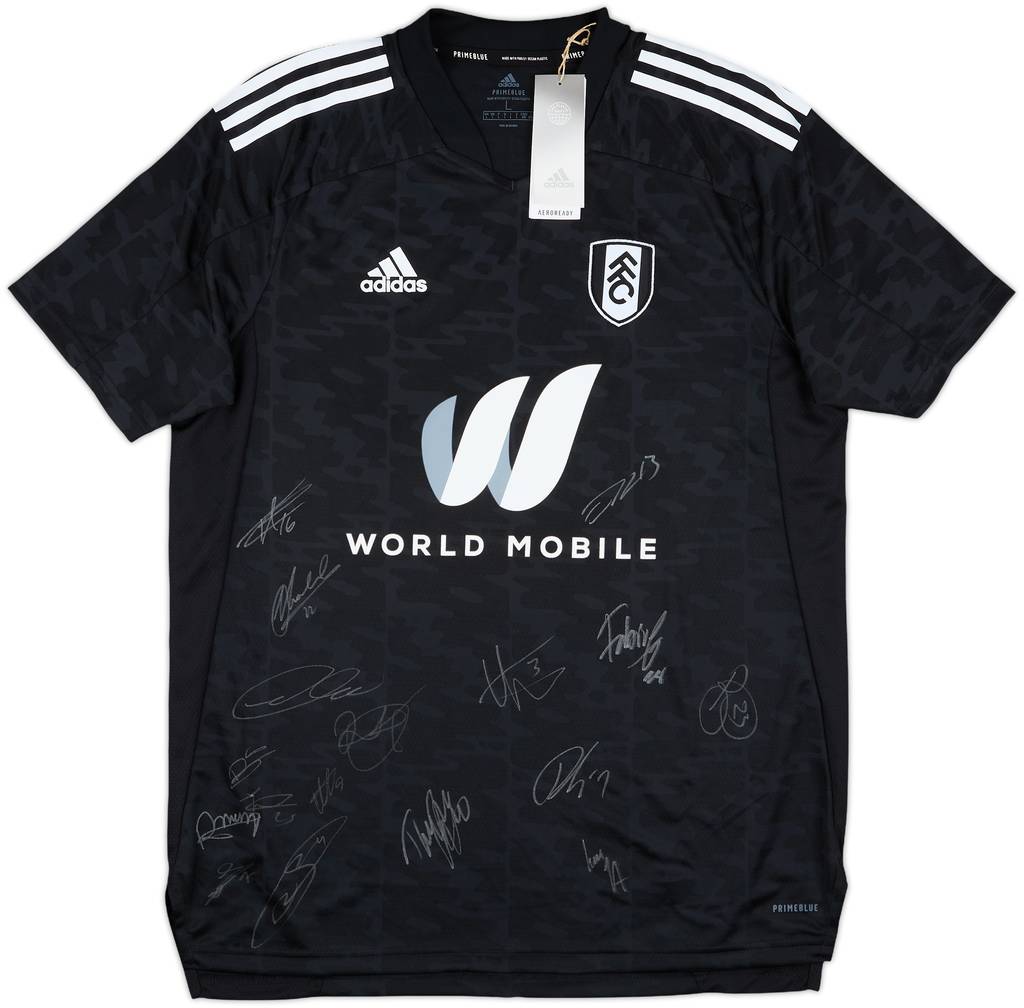 2022-23 Fulham Squad Signed Third Shirt (L)