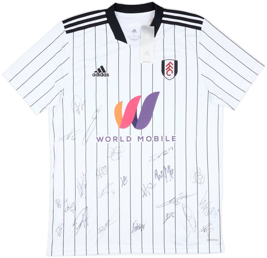 2021-22 Fulham Squad Signed Home Shirt (M)