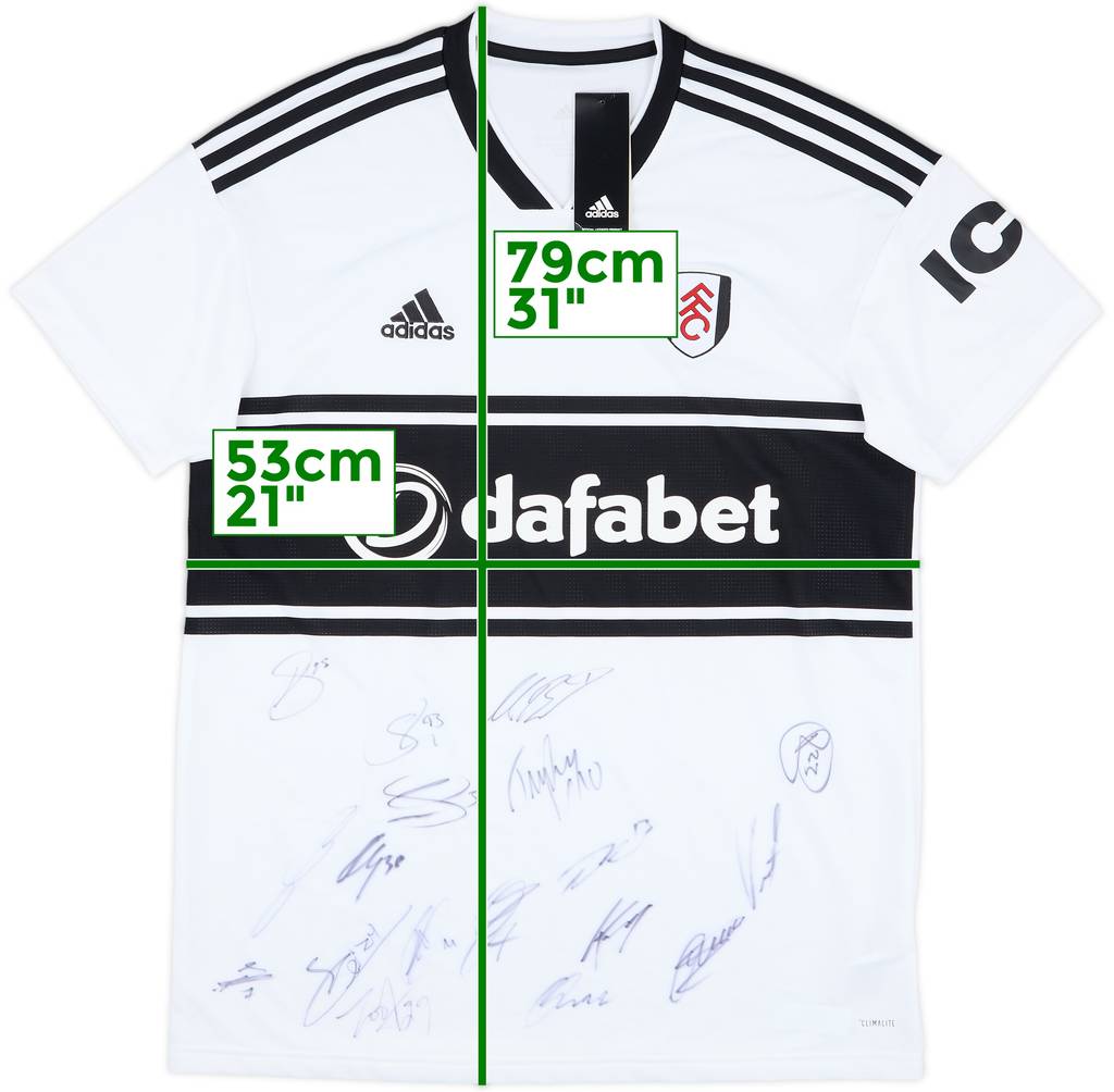 2018-19 Fulham Squad Signed Home Shirt (L)