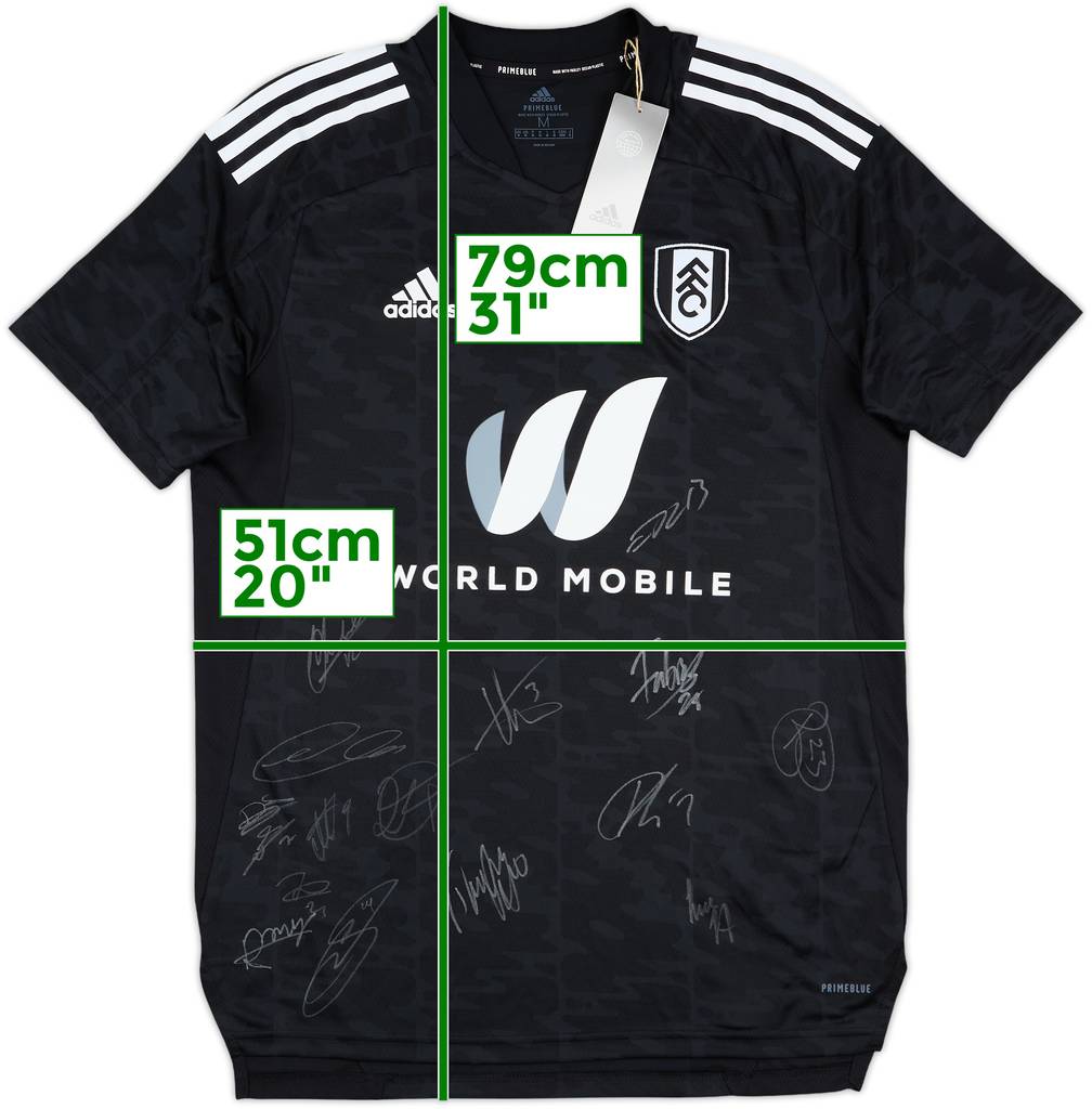 2022-23 Fulham Squad Signed Third Shirt (M)