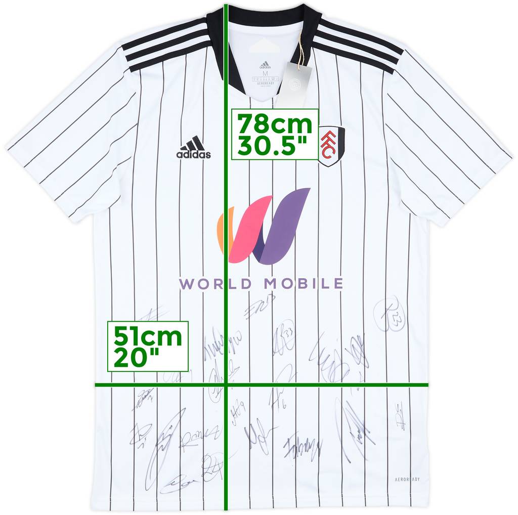 2021-22 Fulham Squad Signed Home Shirt (M)