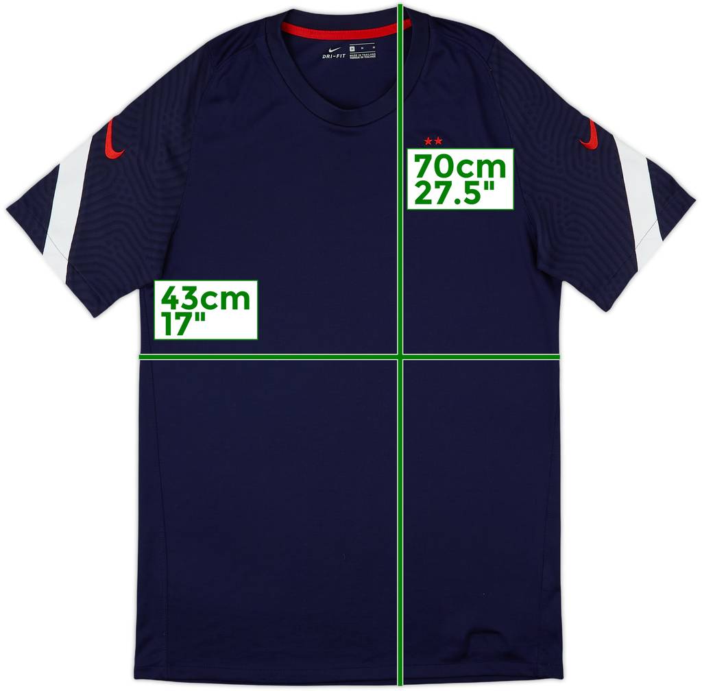 2020-21 France Nike Training Shirt - 9/10 - (M)