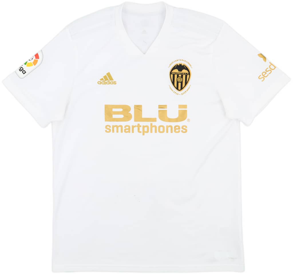 2018-19 Valencia Centenary Home Shirt - 5/10 - (L)