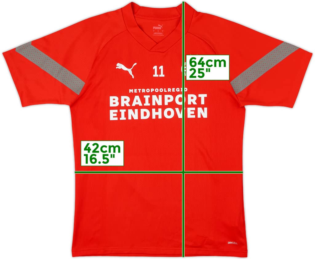 2021-22 PSV Puma Player Issue Training Shirt #11 - 10/10 - (L)