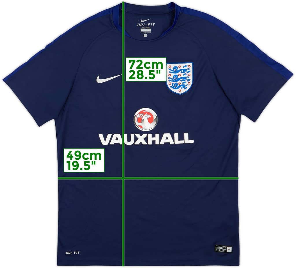 2016-17 England Nike Training Shirt - 8/10 - (L)