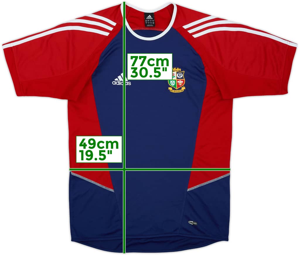2005 British & Irish Lions Rugby adidas Training Shirt - 8/10 - (S)