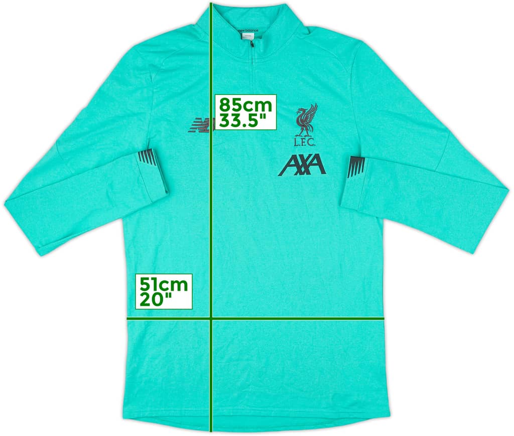 2019-20 Liverpool New Balance 1/4 Zip Drill Top - 10/10 - (L)