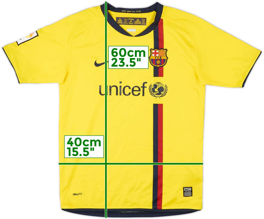 2008-10 Barcelona Away Shirt - 9/10 - (L.Boys)