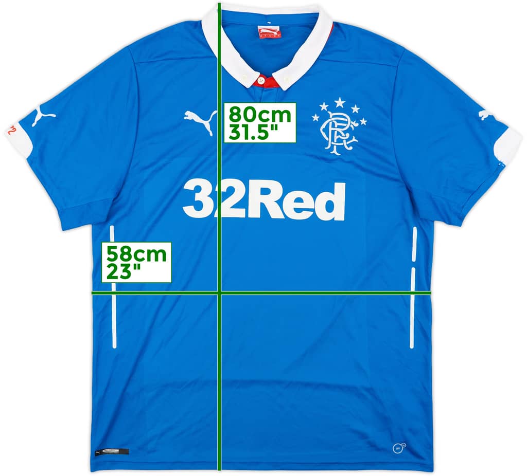 2014-15 Rangers Home Shirt - 9/10 - (XL)