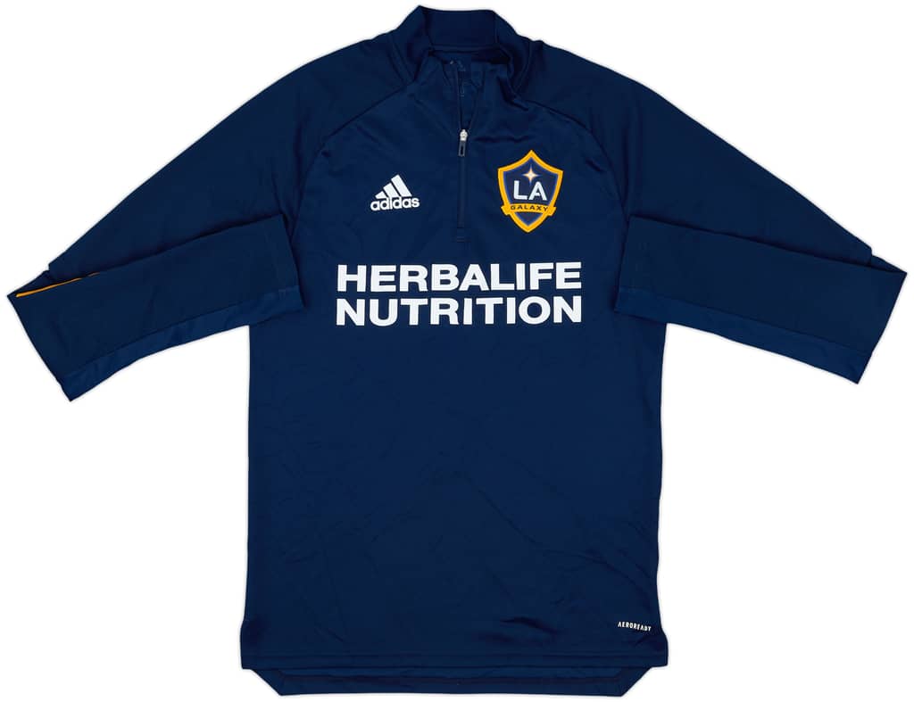 2019-20 LA Galaxy adidas 1/4 Zip Drill Top - 9/10 - (S)