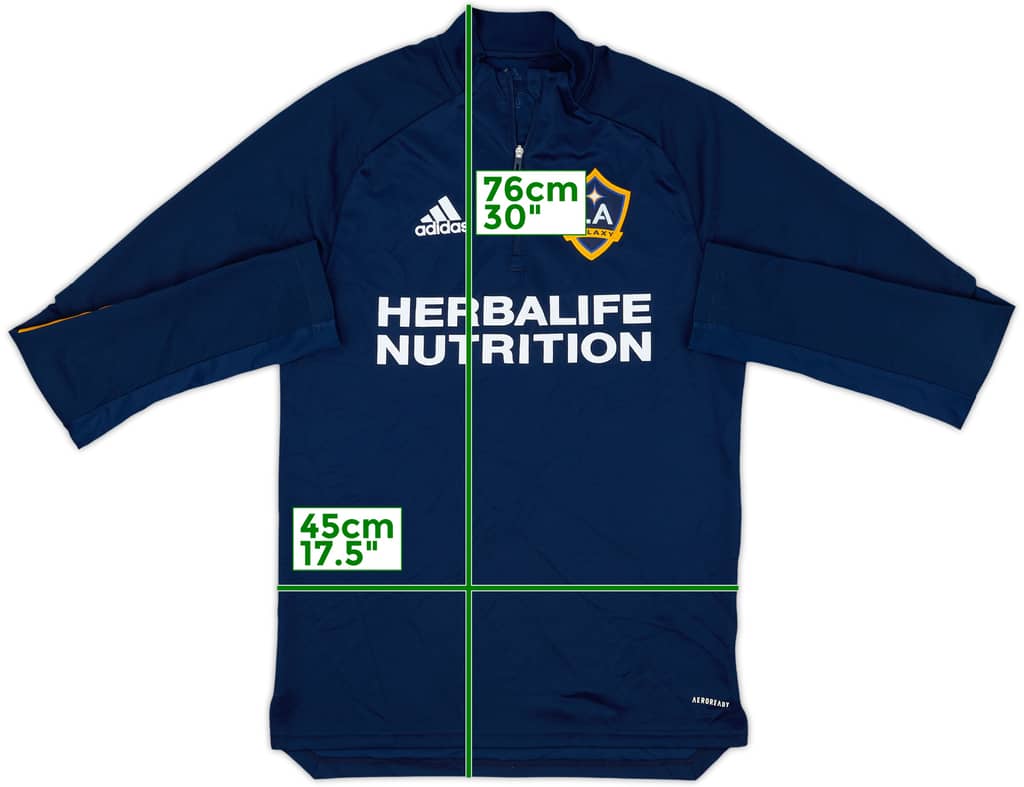 2019-20 LA Galaxy adidas 1/4 Zip Drill Top - 9/10 - (S)