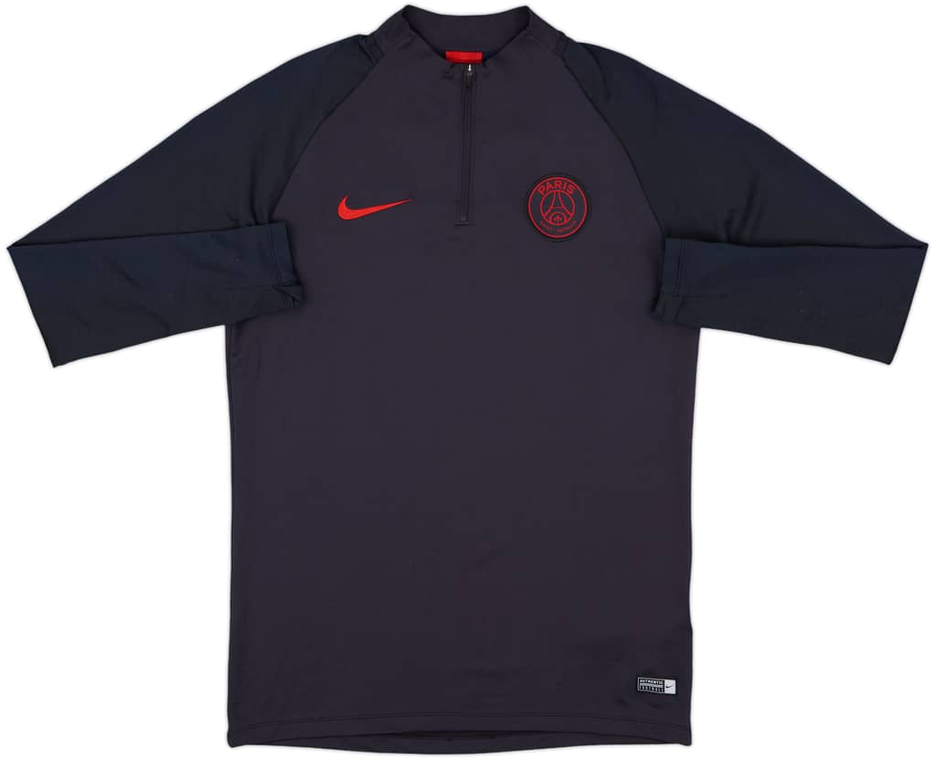 2019-20 Paris Saint-Germain Nike 1/4 Zip Drill Top - 9/10 - (M)