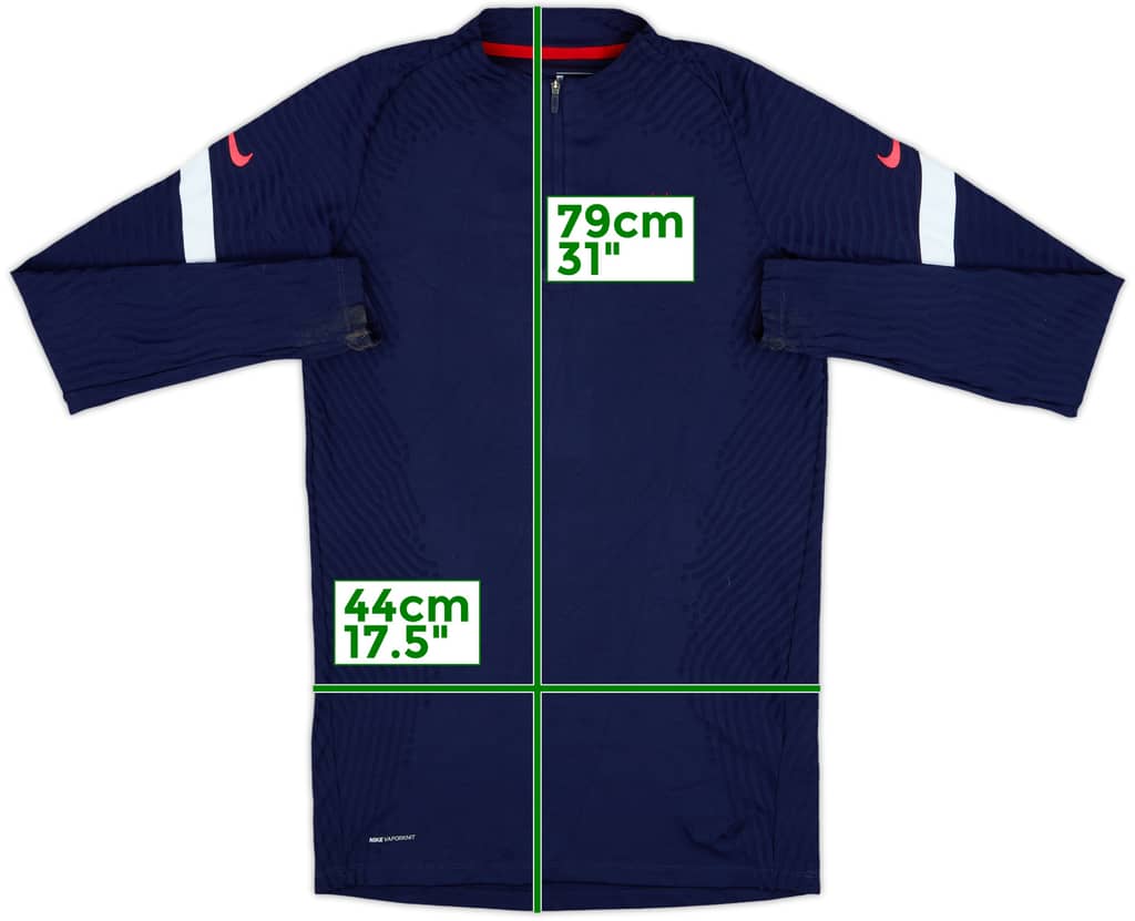 2020-21 France Nike Vaporknit 1/4 Zip Drill Top - 8/10 - (S)